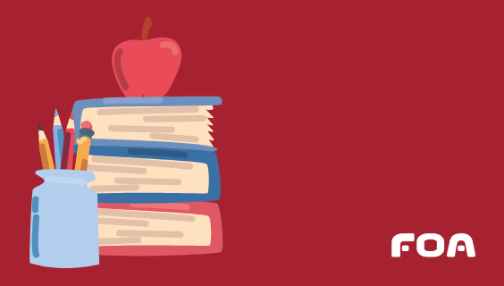 Udannelse - bøger og æble